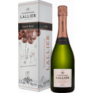 Шампанское и игристые вина Лаллье Гран Розе Брют Гран Крю Шампань В Подарочной Упаковке